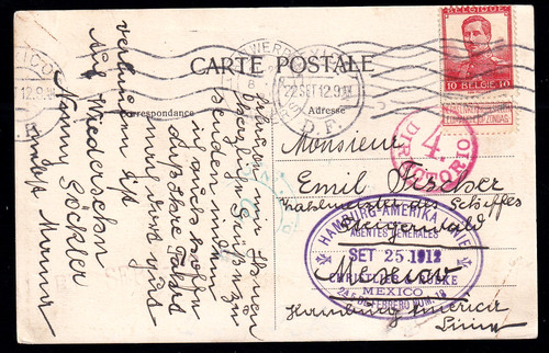 Belgien,Hamburg-American-Line/