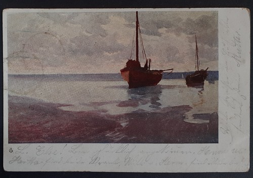 Postkarte segelschiff - postkarte,