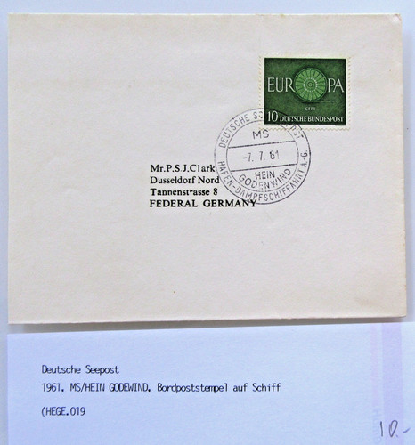 1961 deutsche seepost ship - 1961,
