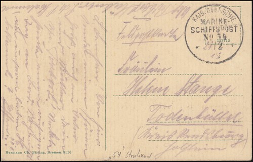 Deutsche marine schiffspost - deutsche, no