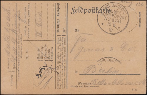 Deutsche marine schiffspost - deutsche, marine-schiffspost