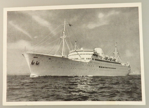 Postkarte schiffsmotiv ms - postkarte,