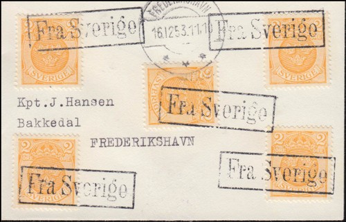 Schweden schiffspost - schiffspost, /