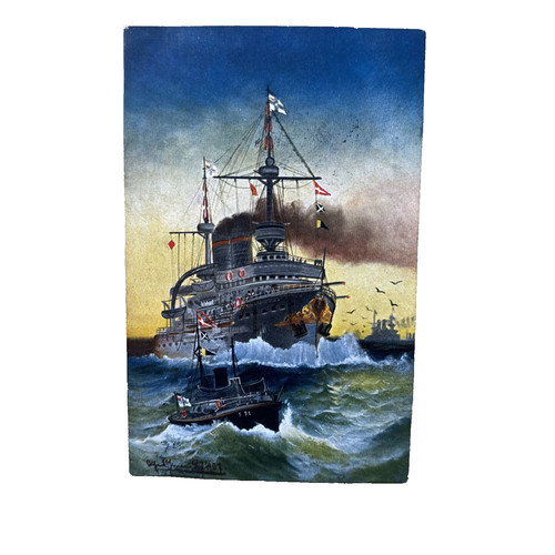 Ansichtskarte postkarte schiff - postkarte,