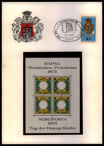 Schiffspost hapag 1879 - dr,