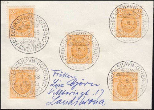 Schweden schiffspost 1956 von - schweden,