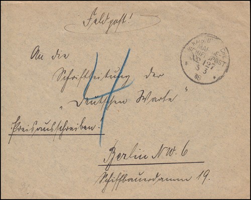 Deutsche marine schiffspost - deutsche, marine-schiffspost