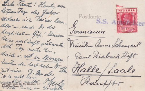 Postkarte west afrika - postkarte,