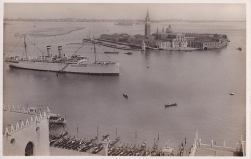 Postkarte venedig dampfer - -, /