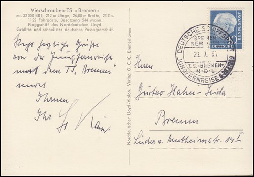 Deutsche schiffspost bremen - deutsche,