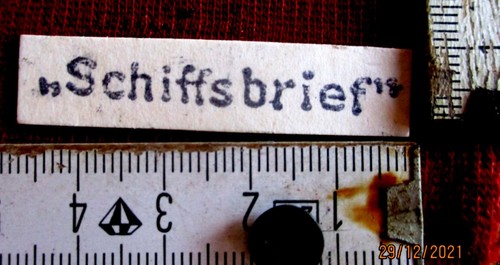 Alt schiffsbrief seepost post - schiffsbrief,