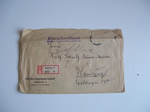 Schiffspost brief an - brief,
