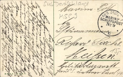 Stempel marinepost msp - stempel, nr