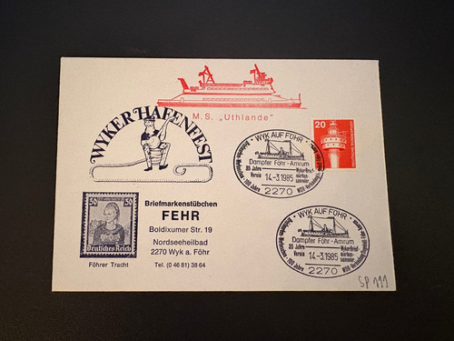 Schiffspost sonderbrief - schiffspost, ms