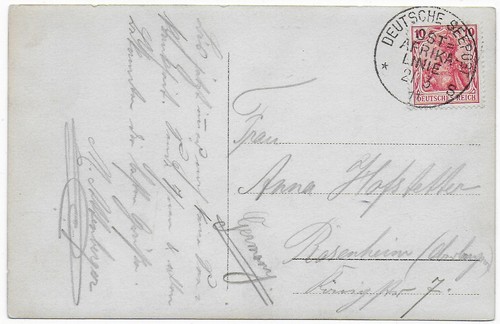 Fotokarte von bord - fotokarte, 1911