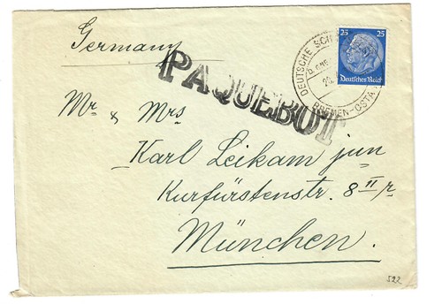 Brief paquebot deutsche - paquebot,,