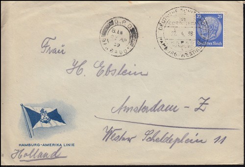 Deutsche schiffspost hapag - deutsche,