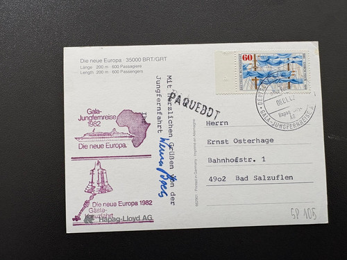 Schiffspost karte - schiffspost,