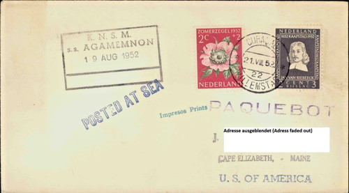 1952 niederlande schiffspost - 1952,