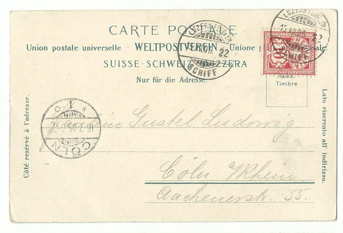 Schiffspost luzern flüelen - schiffspost, "luzern-flüelen