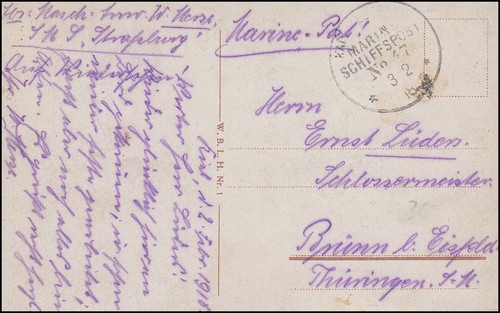 Deutsche marine schiffspost - deutsche, no