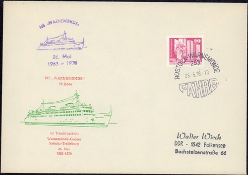 Ddr schiffspost seepost - schiffspost,,