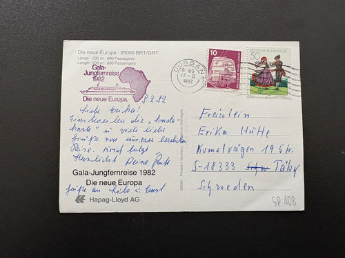 Schiffspost karte - schiffspost,