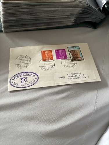 Spanien 1975 schiffspost beleg - spanien,