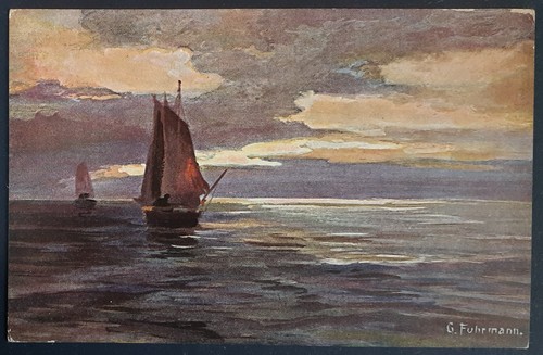 Postkarte segelschiff - postkarte,