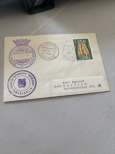 Spanien 1962 schiffspost buque - schiffspost,