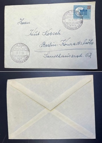 Bremen schiffspost brief - t.s.,