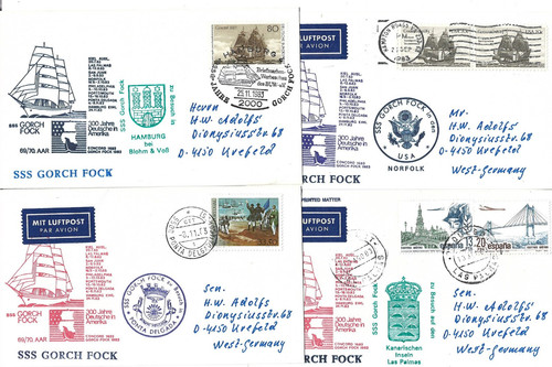 Schiffspost gorch fock usa - gorch,