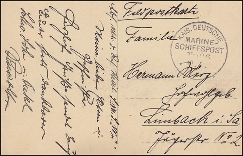 Deutsche marine schiffspost - deutsche, no