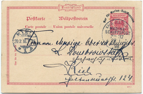 Marine schiffspost 1898 - marine-schiffspost,