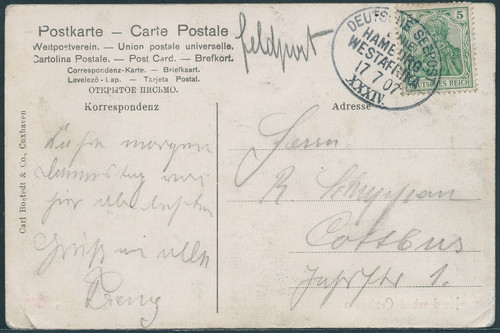 Reich 1907 seepost - dr., lhwa