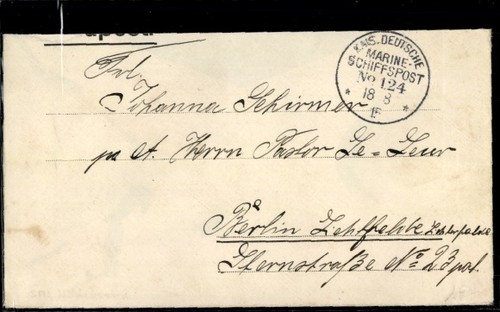 Stempel marineschiffspost - ak,