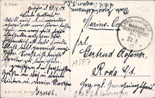 Stempel marinepost msp nr - ak,
