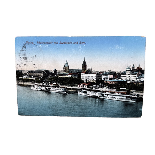 Postkarte mainz rheinansicht - mainz,